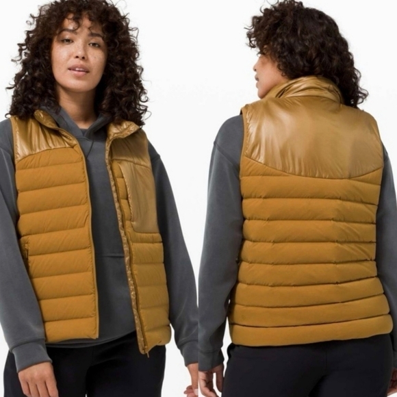 Lululemon Navigation Stretch Down Vest Spiced Bronze Size 2. - Picture 2 of 16